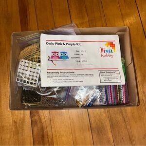 Pixelhobby Art Owls Kit Craft Mosaic Supply Lot